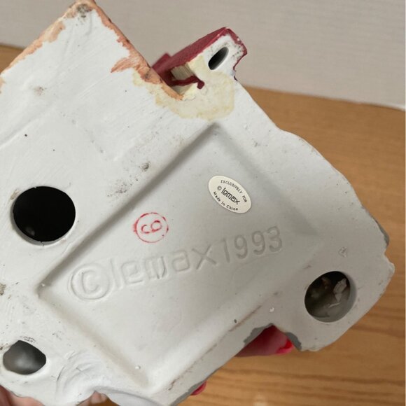 Vtg Lemax Dickensvale Olde School Building w Bell Christmas Village House 1993 - Picture 8 of 12